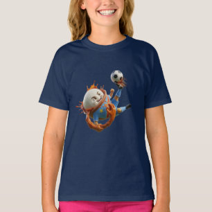DR Congo Fufu Food Soccer Mascot T-Shirt - Group K