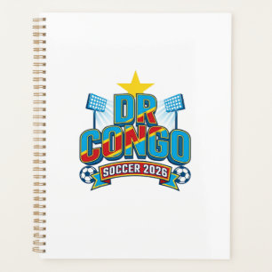 DR Congo Soccer 2026 Soccer Bold Country Typograph Planner