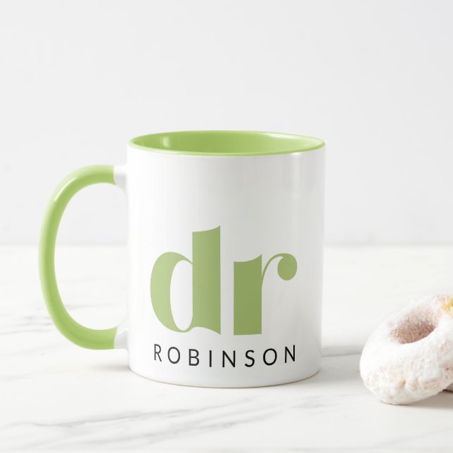 dr [Custom Name] Mug (With Donut)