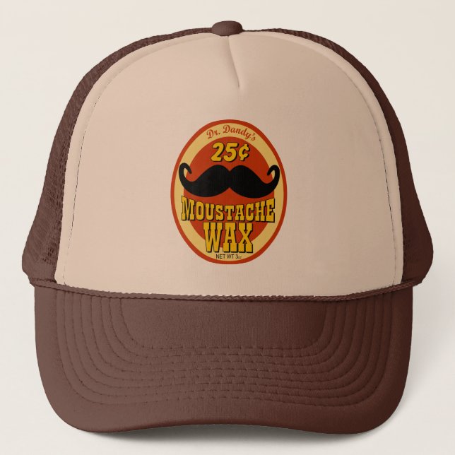 Dr. Dandy's Moustache Wax Trucker Hat (Front)