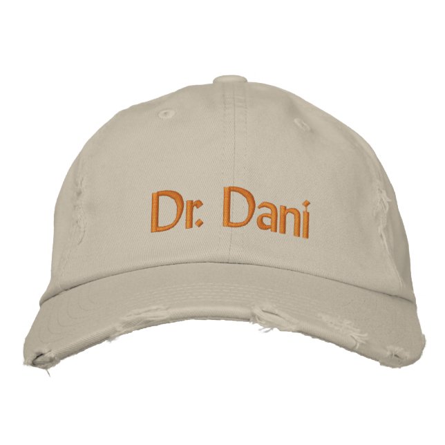 Dr. Dani Embroidered Hat (Front)