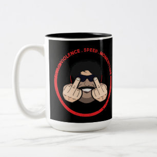 Dr Disrespect Violence Speed Momentum T-Shirt Two-Tone Coffee Mug