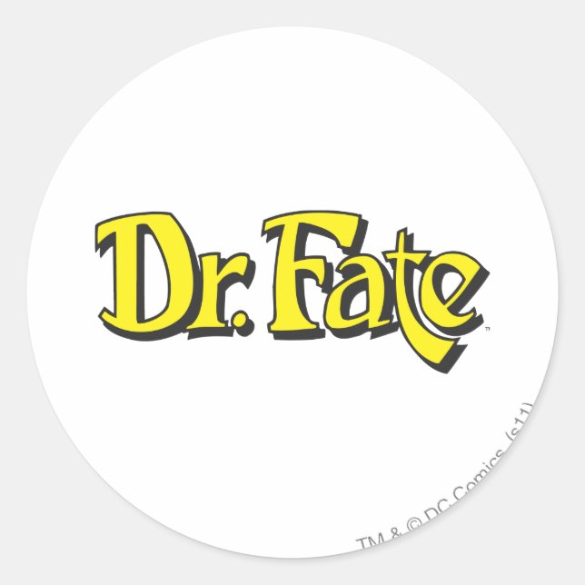 Dr. Fate Logo Classic Round Sticker (Front)