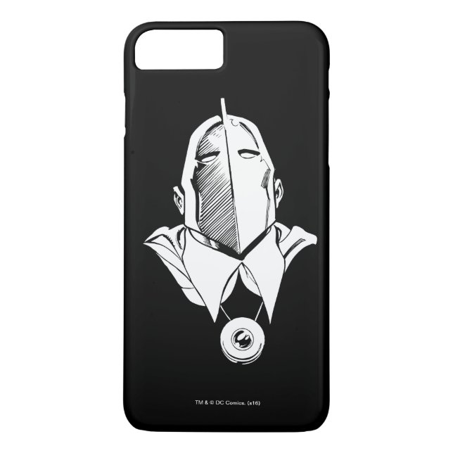 Dr. Fate Mask Outline Case-Mate iPhone Case (Back)