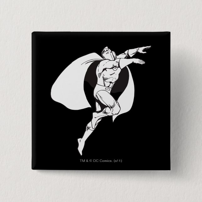 Dr. Fate Soaring Outline 15 Cm Square Badge (Front)