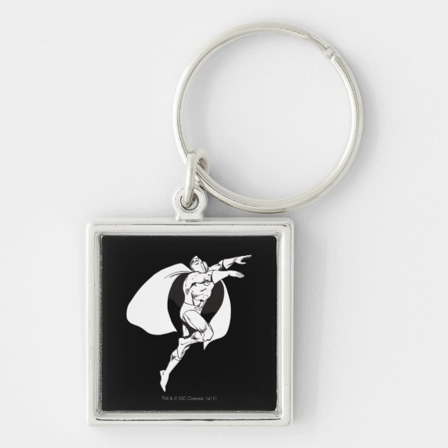 Dr. Fate Soaring Outline Key Ring (Front)