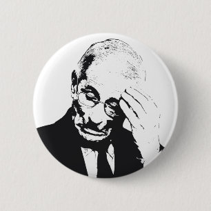Dr. Fauci Facepalm 6 Cm Round Badge