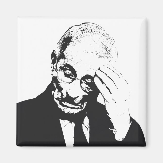 Dr. Fauci Facepalm Magnet (Front)