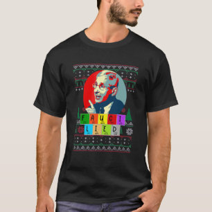 Dr Fauci Lied Christmas Science Mandate Fauci Dog T-Shirt