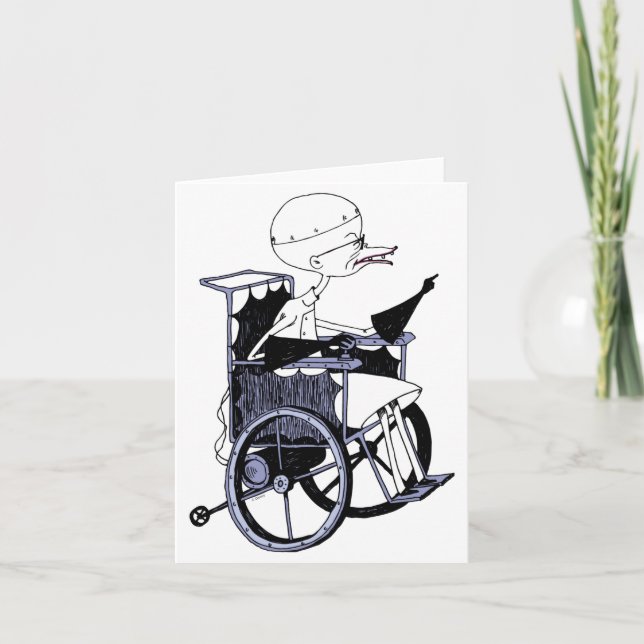 Dr Finkelstein Mad Scientist Baby  Card (Front)