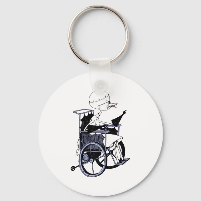 Dr Finkelstein Mad Scientist Baby  Key Ring (Front)