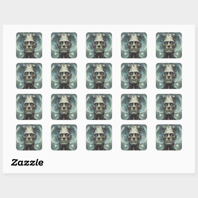 Dr. Frankenstein's Monster - Modern Prometheus Square Sticker (Sheet)