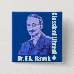 Dr. Friedrich August von Hayek 15 Cm Square Badge