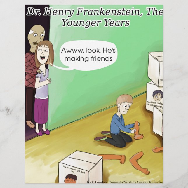 Dr. Henry Frankstien Youthful Years (Front)