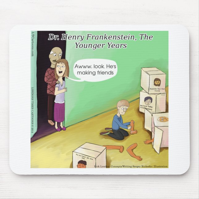 Dr. Henry Frankstien Youthful Years Mouse Pad (Front)