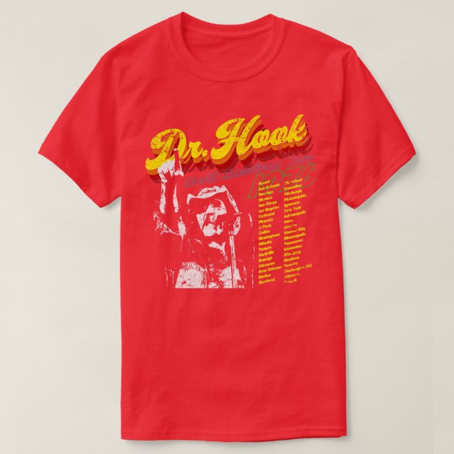 Dr Hook North American Tour T-Shirt (Design Front)