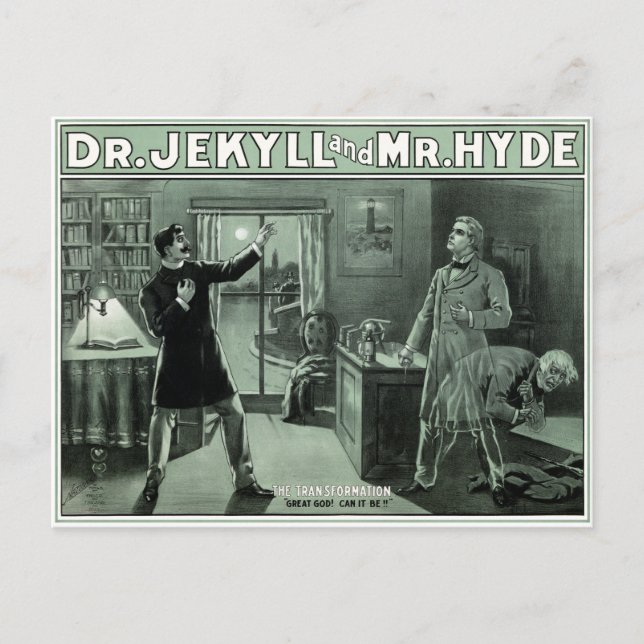 Dr. Jekyll and Mr. Hyde 1880 Postcard (Front)