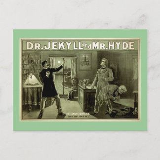 Dr Jekyll Vintage Theater Poster Postcard