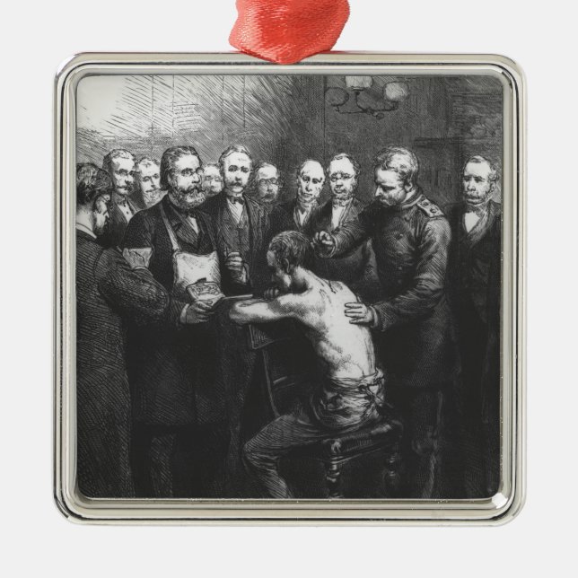Dr Koch's Treatment for Consumption Metal Tree Decoration (Front)