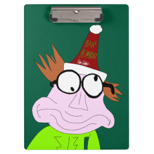 Dr. LeBrick Bah Humbug xmas Clipboard