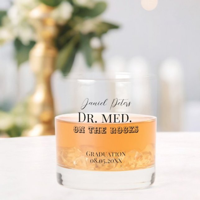 Dr. med Doktor Abschluss geschenk whiskey glas Whiskey Glass (Creator Uploaded)