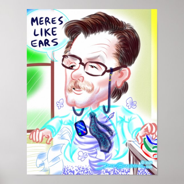 Dr. Meres' Retirement Caricature Poster 2014 (Front)