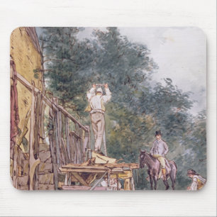 Dr. Monro inspecting his stables Mouse Pad