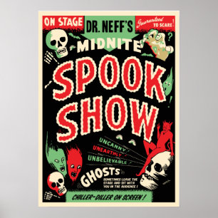 Dr Neff's Midnite Spook Show Poster