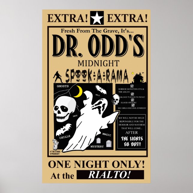 Dr, Odd's Spook-A-Rama Poster (Front)