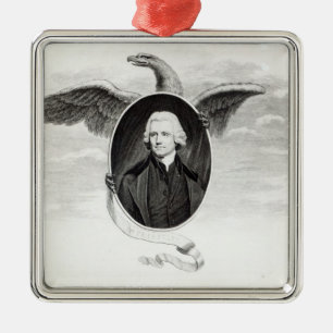 Dr. Priestley, illustration from Philosophers Metal Tree Decoration