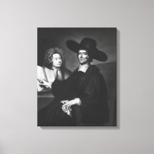 Dr Richard Busby engraved by James Masson Canvas Print
