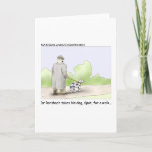 Dr. Roarshach Cartoon Gifts, Tees, & Collectibles Card