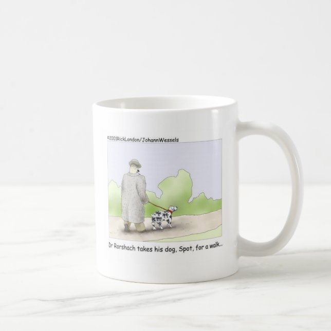 Dr. Roarshach Cartoon Gifts, Tees, & Collectibles Coffee Mug (Right)