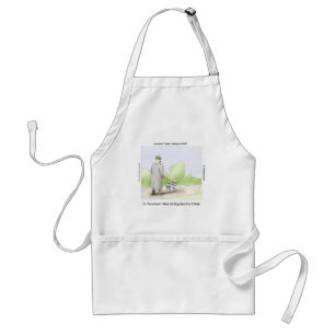 Dr Rorschach Takes Dog Spot 4 A Walk Funny Standard Apron
