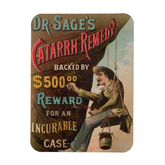 Dr. Sage's Catarrh Remedy Magnet (Vertical)