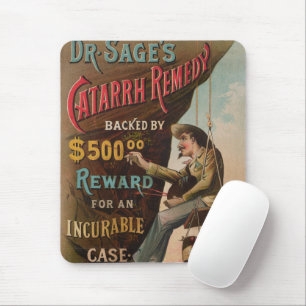 Dr. Sage's Catarrh Remedy Mouse Pad