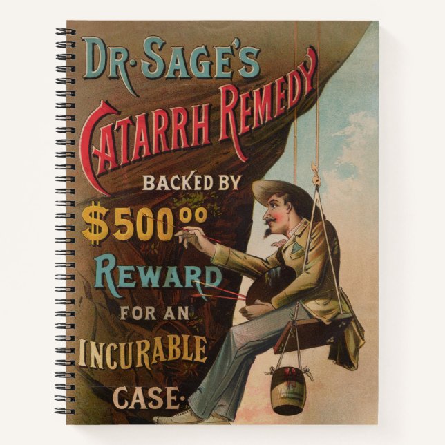 Dr. Sage's Catarrh Remedy Notebook (Front)