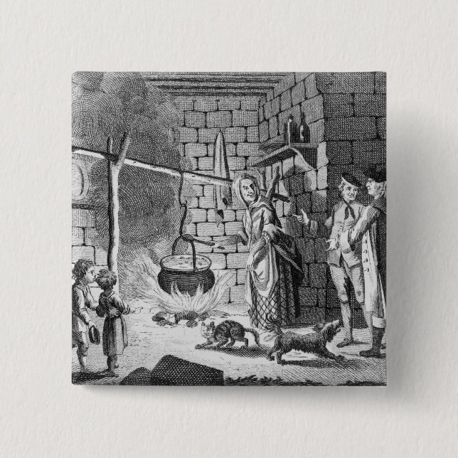Dr Samuel Johnson's Introduction to a Highland 15 Cm Square Badge (Front)
