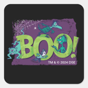 Dr. Seuss   BOO! Halloween Graphic Square Sticker