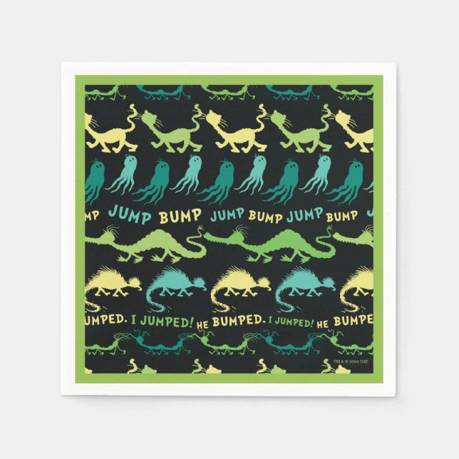 Dr. Seuss | "Bump Jump" Hallowen Pattern Napkin (Front)