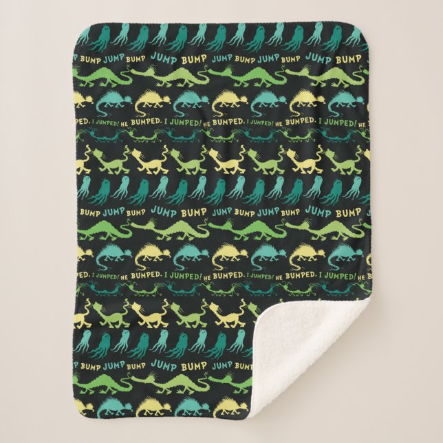 Dr. Seuss | "Bump Jump" Hallowen Pattern Sherpa Blanket (Front)