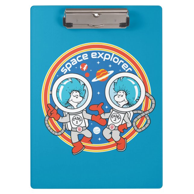 Dr. Seuss | Cadet One Cadet Two Space Explorer Clipboard (Front)