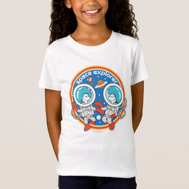 Dr. Seuss | Cadet One Cadet Two Space Explorer T-Shirt (Front)