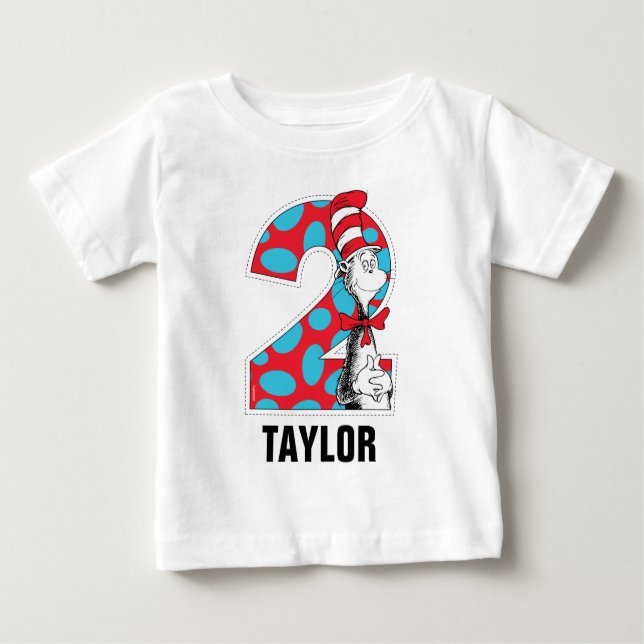 Dr. Seuss | Cat in the Hat 2nd Birthday Baby T-Shirt (Front)