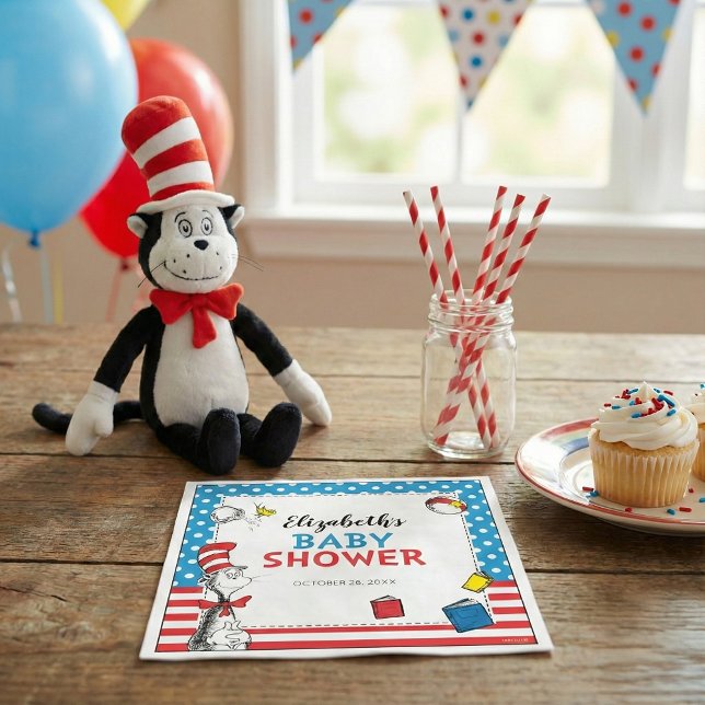 Dr. Seuss - Cat in the Hat Baby Shower Napkins (Creator Uploaded)