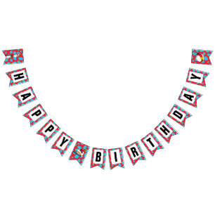 Dr. Seuss Cat in the Hat Birthday Bunting