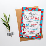 Dr. Seuss | Cat in the Hat Birthday Invitation<br><div class="desc">Celebrate your child's Birthday with Cat in the Hat! These fun Birthday invitations are fully customizable.</div>