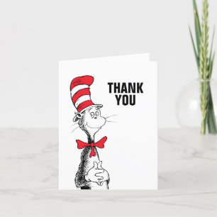 Dr. Seuss   Cat in the Hat Birthday Thank You Card