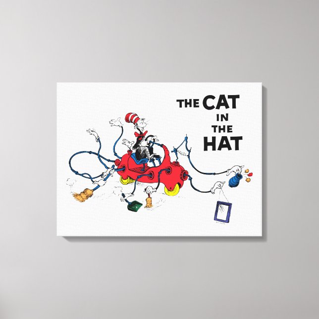 Dr. Seuss | Cat in the Hat Cleans Up Canvas Print (Front)