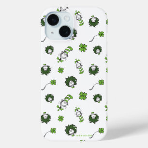 Dr. Seuss   Cat in the Hat Clover Pattern iPhone 15 Case